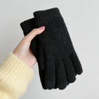 ZAYNA Double-Layer Cashmere Winter Gloves — Warm & Touchscreen