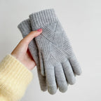 ZAYNA Double-Layer Cashmere Winter Gloves — Warm & Touchscreen