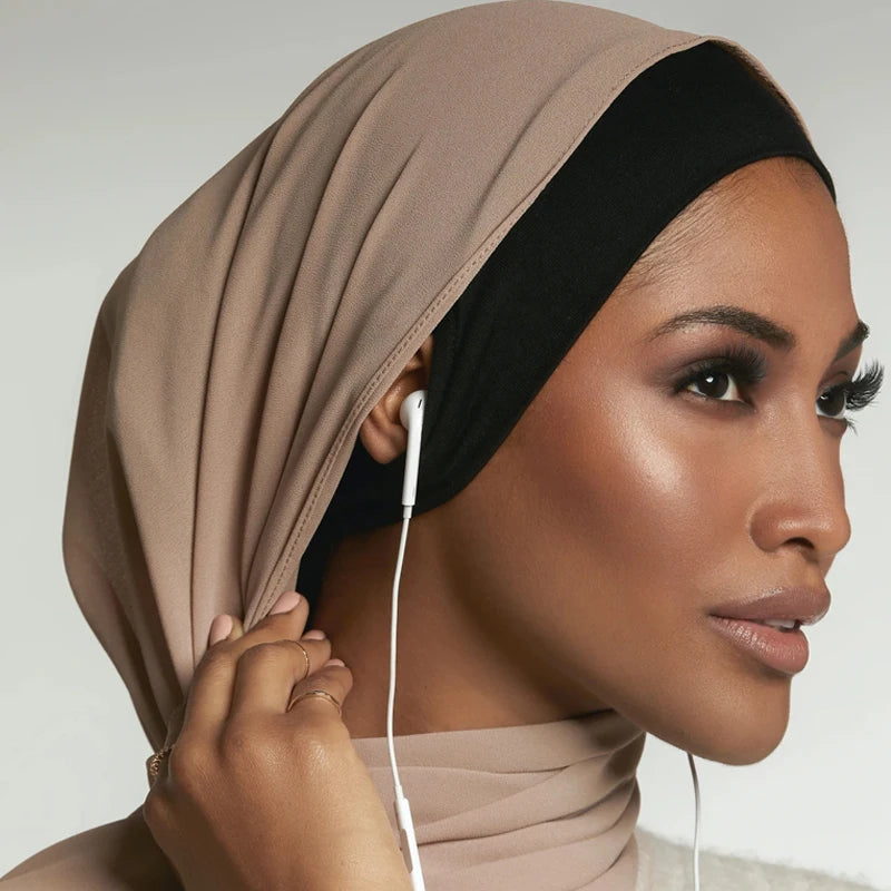 ZAYNA Jersey Undercap with Ear Openings — Cotton Inner Hijab Bonnet