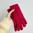 ZAYNA Double-Layer Cashmere Winter Gloves — Warm & Touchscreen