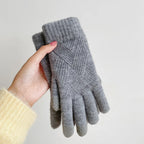 ZAYNA Double-Layer Cashmere Winter Gloves — Warm & Touchscreen