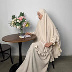 Safa Jilbab — 2-Piece Set (Abaya + Long Khimar)