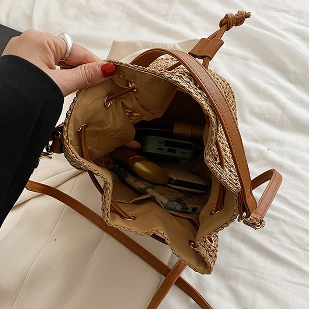 Noor Straw Shoulder Bag