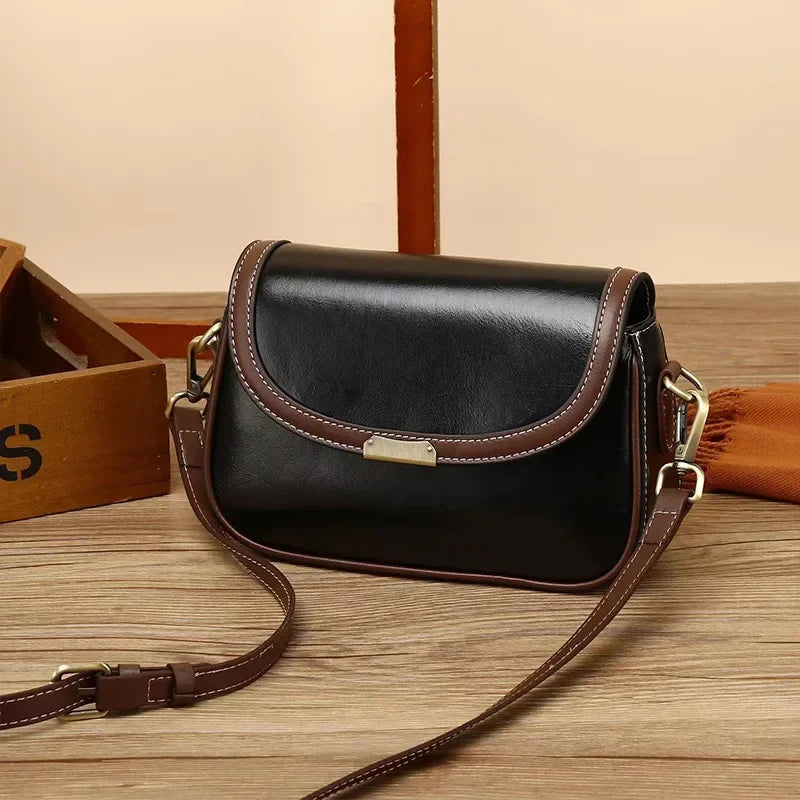 The Leila Square — Original Leather Crossbody Bag