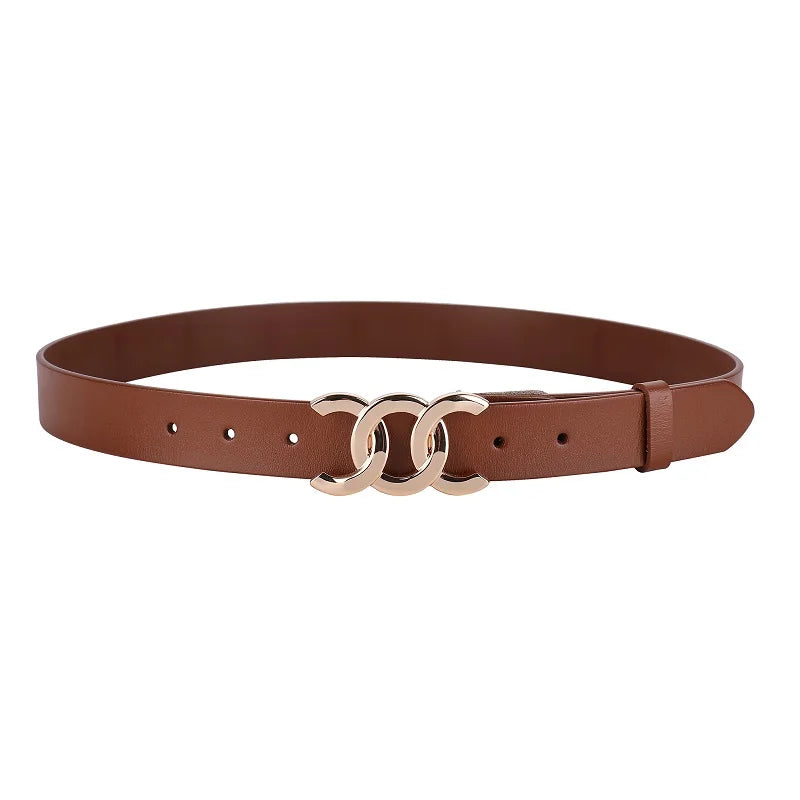 ZAYNA Retro Cowhide Leather Belt — Western-Inspired