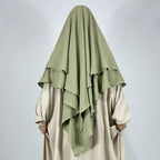 Khimar Jazya — Double Jazz Crepe (2 Veils, Long)