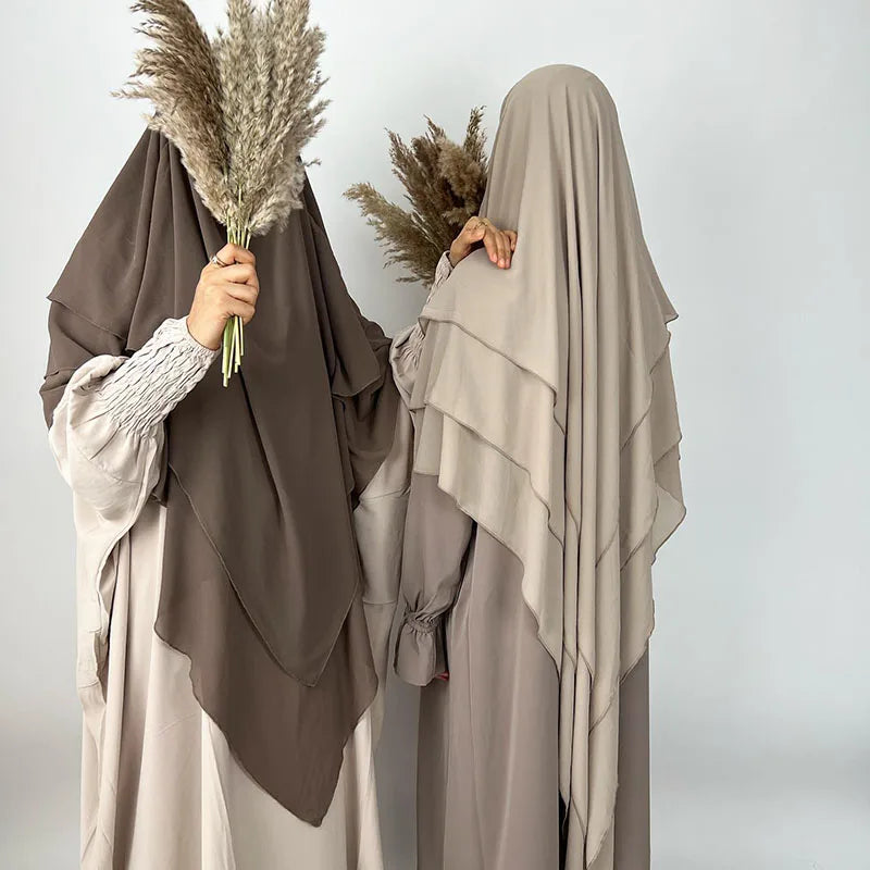 Khimar Zahra — 3 Muslin Veils + Niqab (Set)