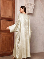 Abaya Royale — Open Satin Kimono Luxury Edition