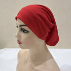ZAYNA Plain Tube Turban — Stretch Inner Hijab Bonnet