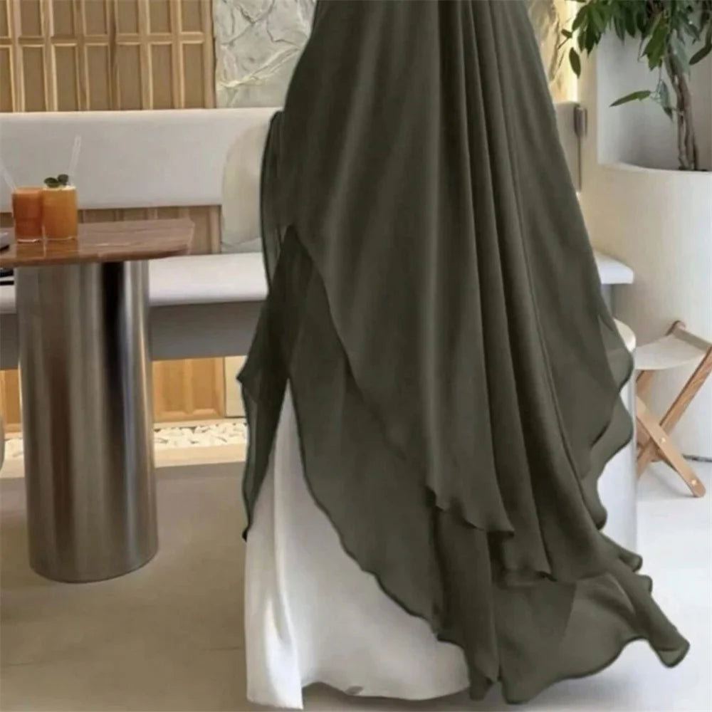 Khimar Nūr XL — Double Muslin