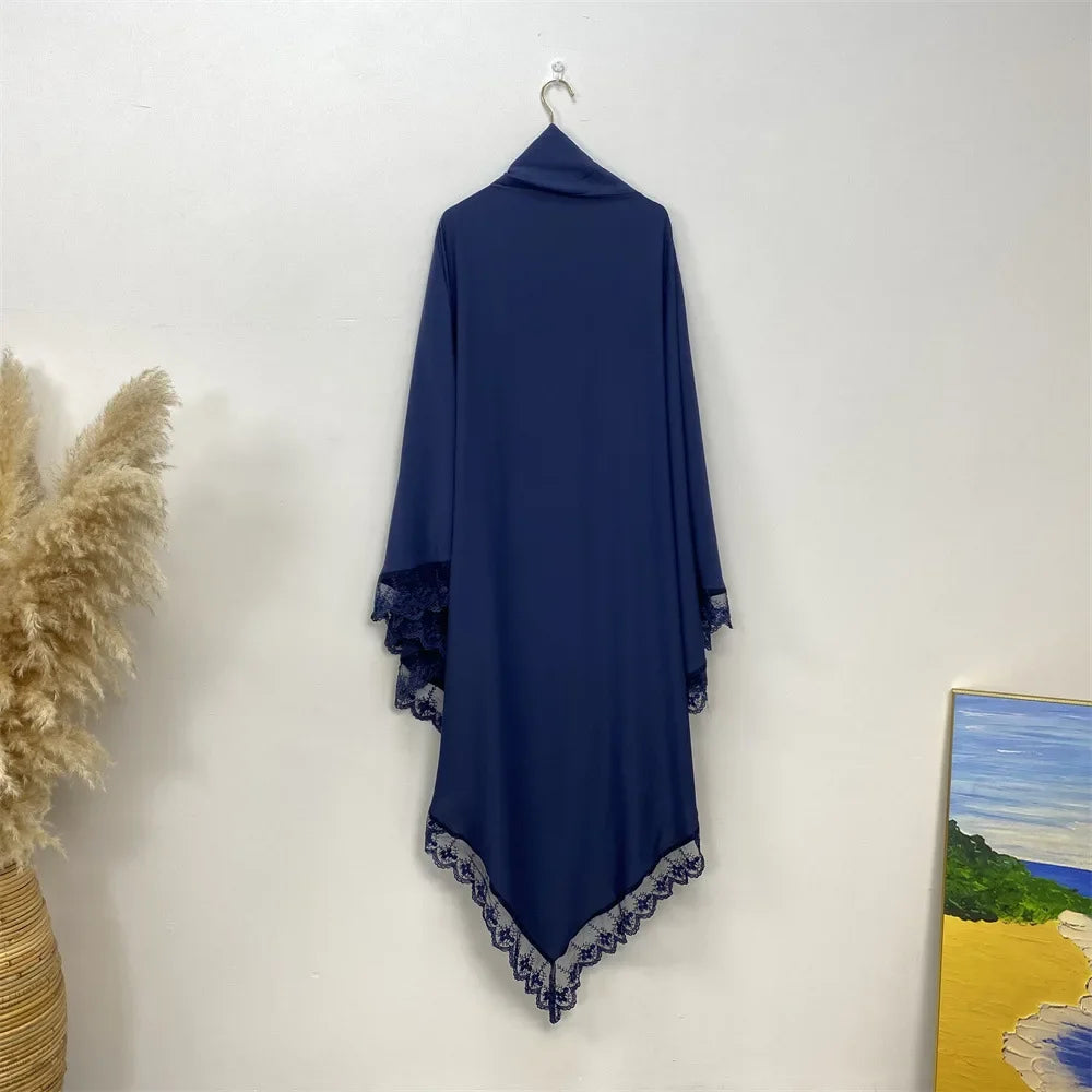 Khimar Nida Lace — Fine Embroidery (Overhead)