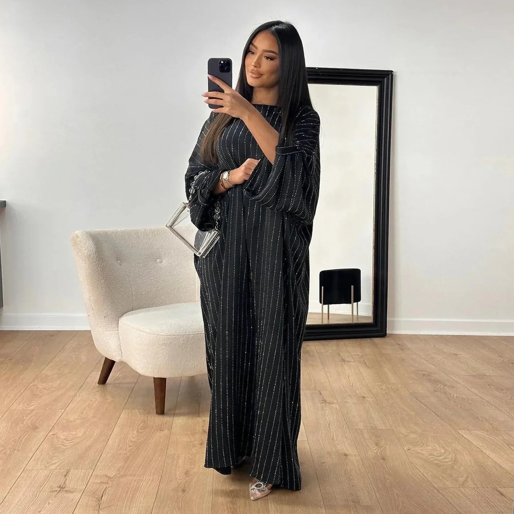 Abaya Noura — Long Dress Luxury Edition