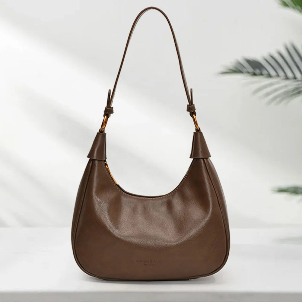 The Layla Crescent — Original Leather Shoulder Bag