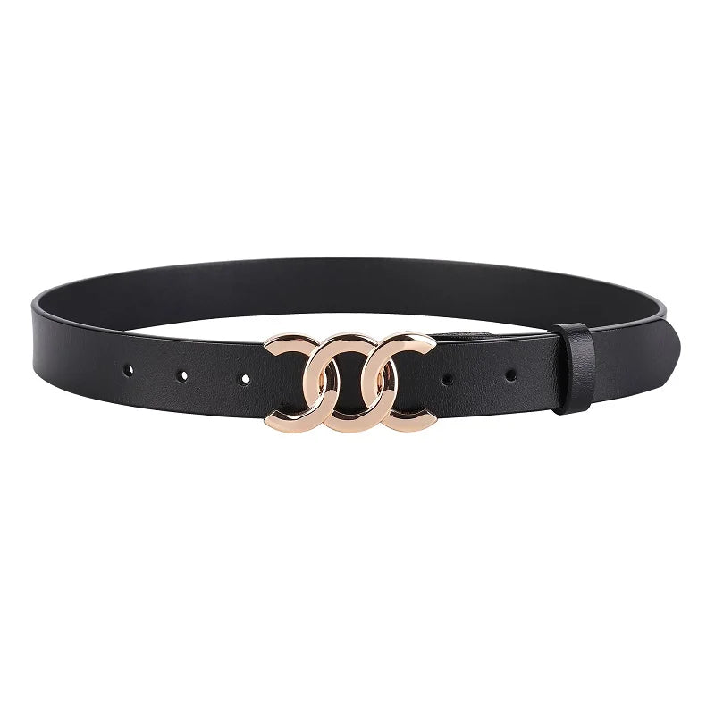 ZAYNA Retro Cowhide Leather Belt — Western-Inspired