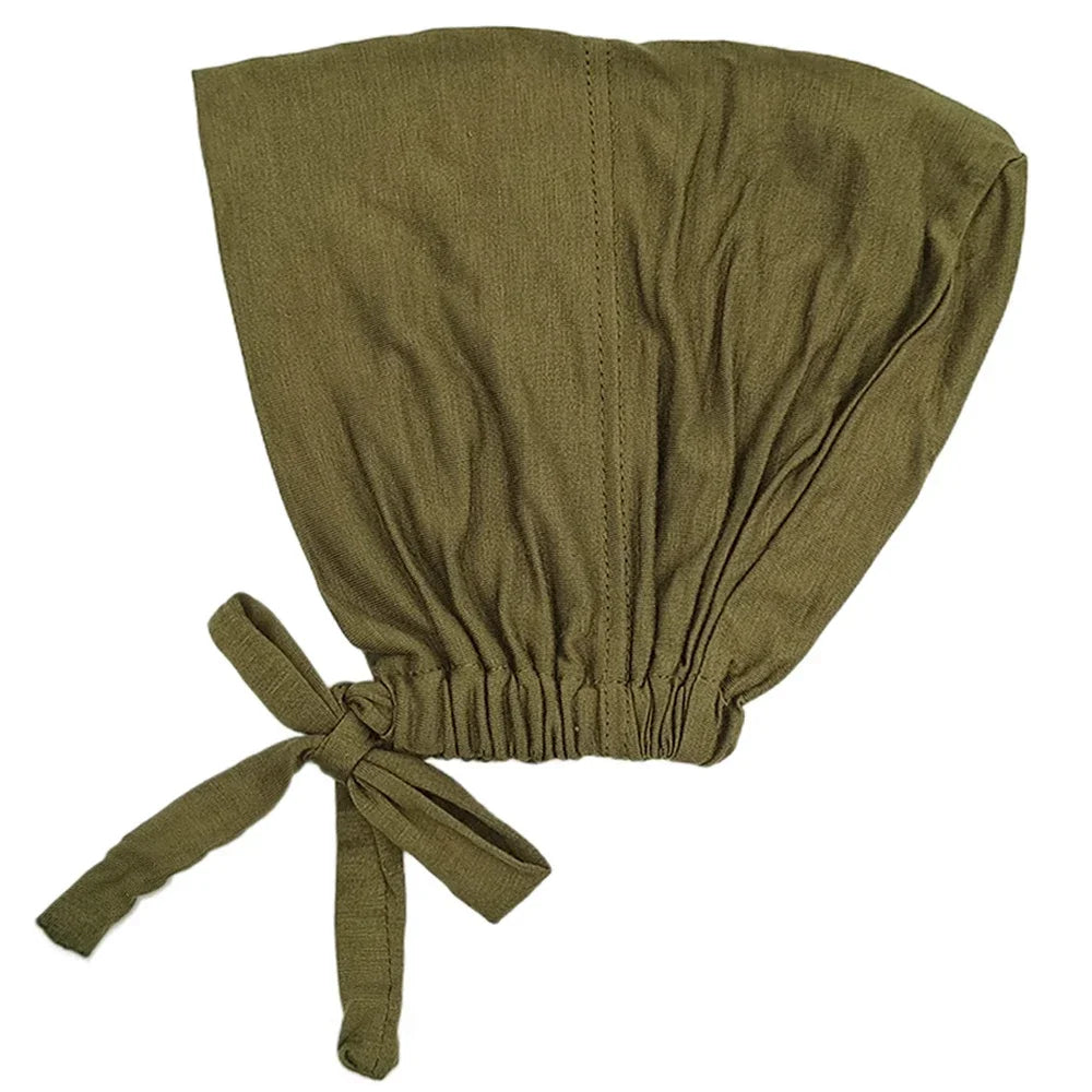 ZAYNA Modal Turban Hijab Cap — Rope-Adjustable Inner Bonnet