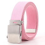 ZAYNA Canvas Alloy Buckle Belt — Everyday Casual Unisex