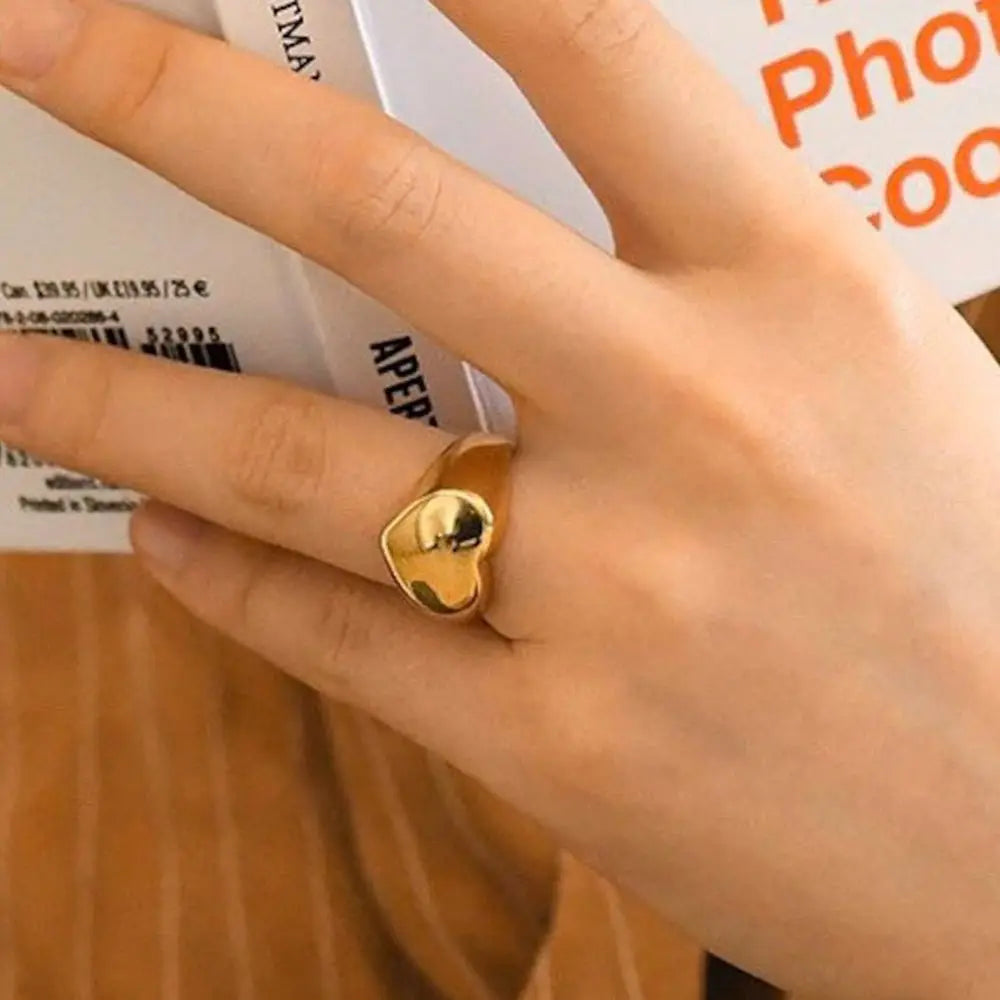 ZAYNA Romantic Heart Ring — Stainless Steel Gift Ring
