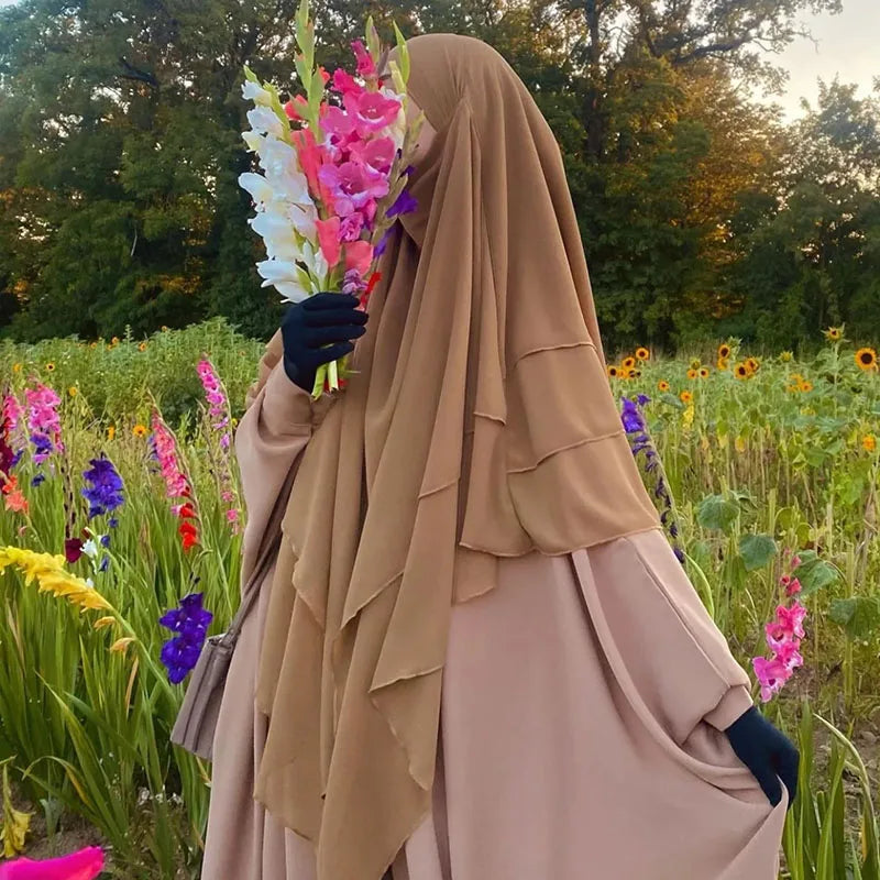 Khimar Zahra — 3 Muslin Veils + Niqab (Set)