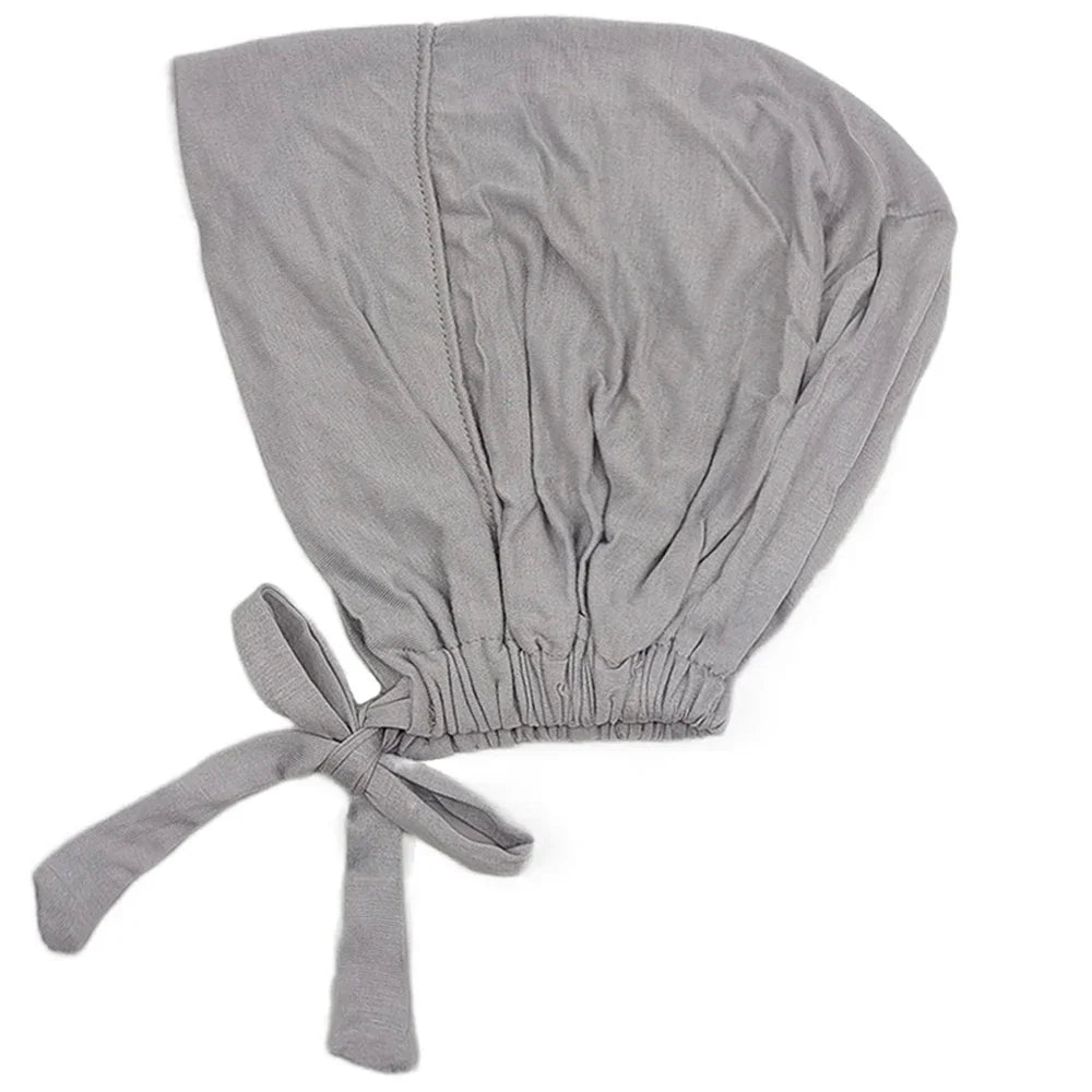 ZAYNA Modal Turban Hijab Cap — Rope-Adjustable Inner Bonnet
