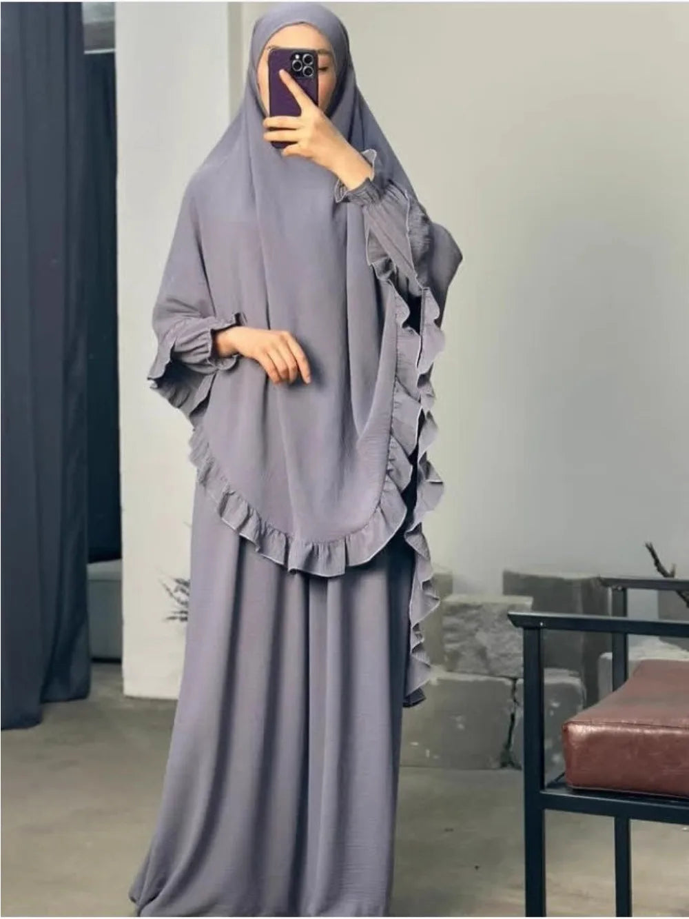 Safa Jilbab — 2-Piece Set (Abaya + Long Khimar)
