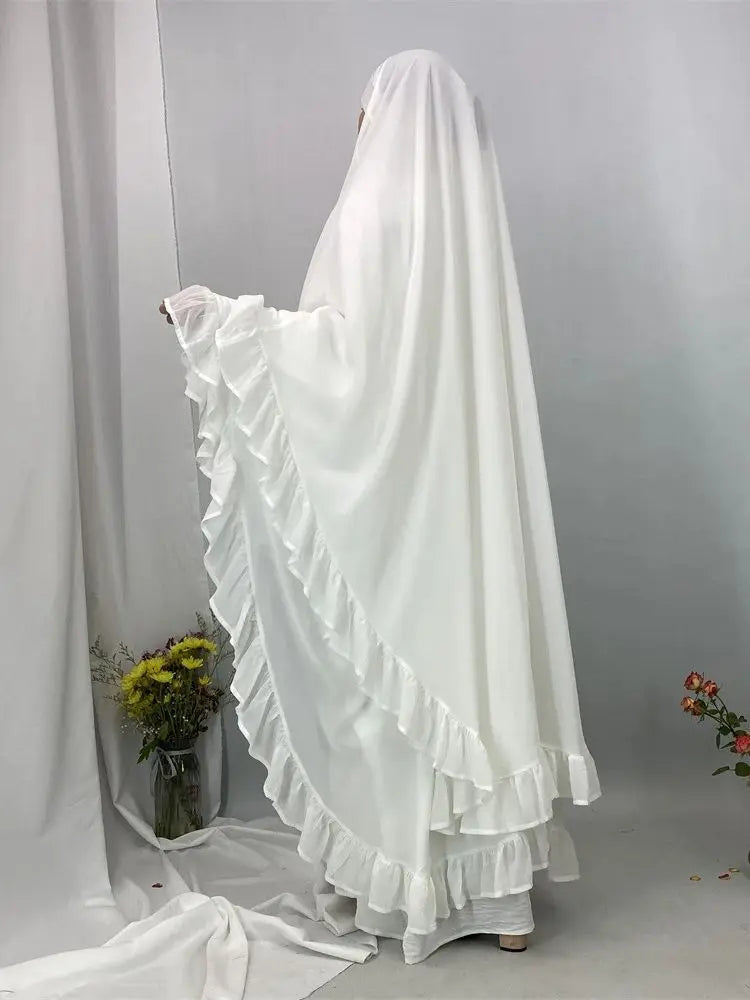 Khimar Salma — Plain + Niqab (Overhead Set)