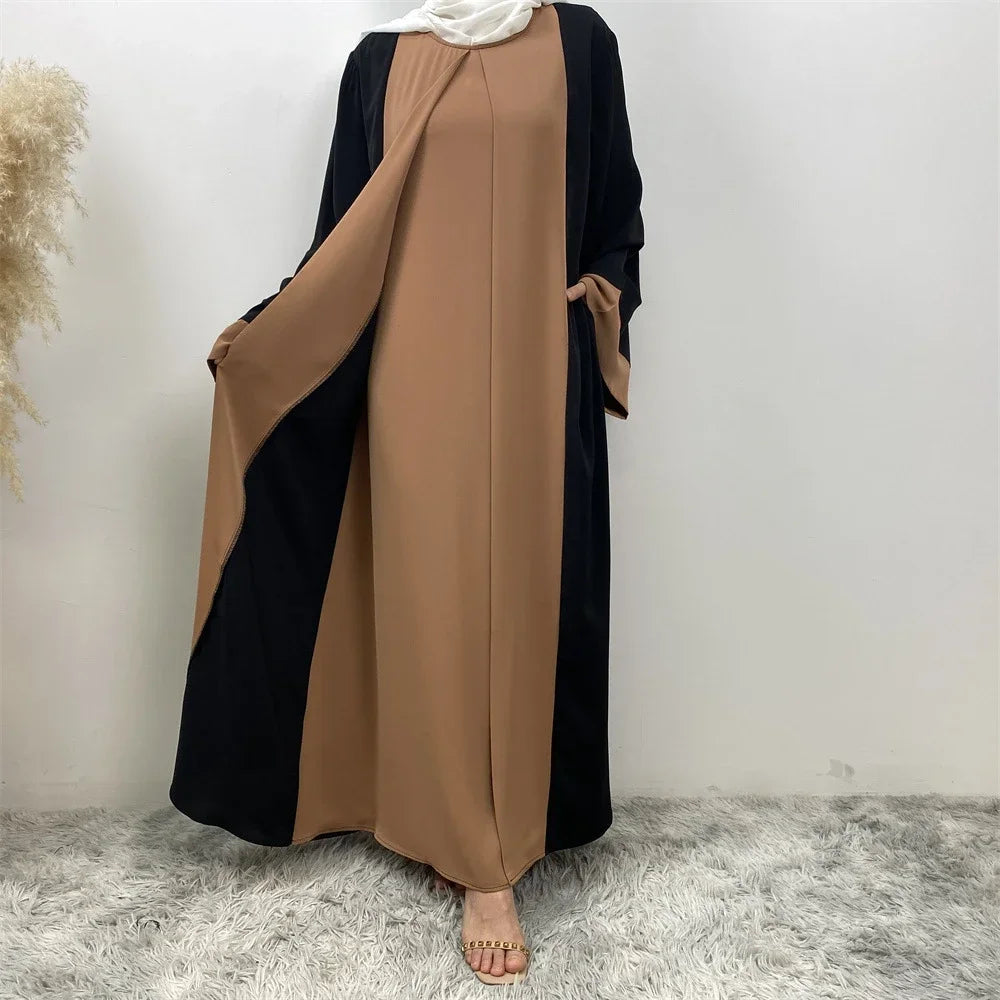 Layali Abaya — Two-Piece Effect Luxury Edition