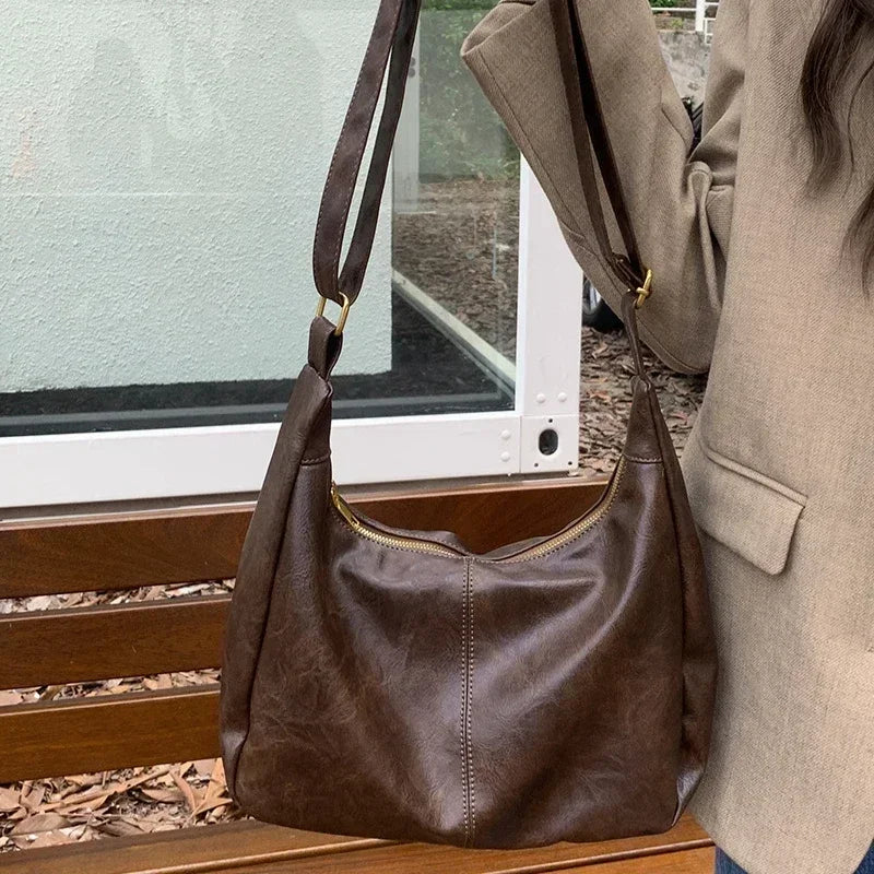 The Amira Tote — Genuine Leather Shoulder Bag