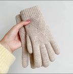 ZAYNA Double-Layer Cashmere Winter Gloves — Warm & Touchscreen