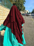 Khimar Safaa 3-Layers — Long, Opaque & Flowing