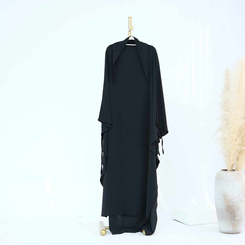 Khimar Amāna XL — Extra-long (Chador) with Tie-on Sleeves