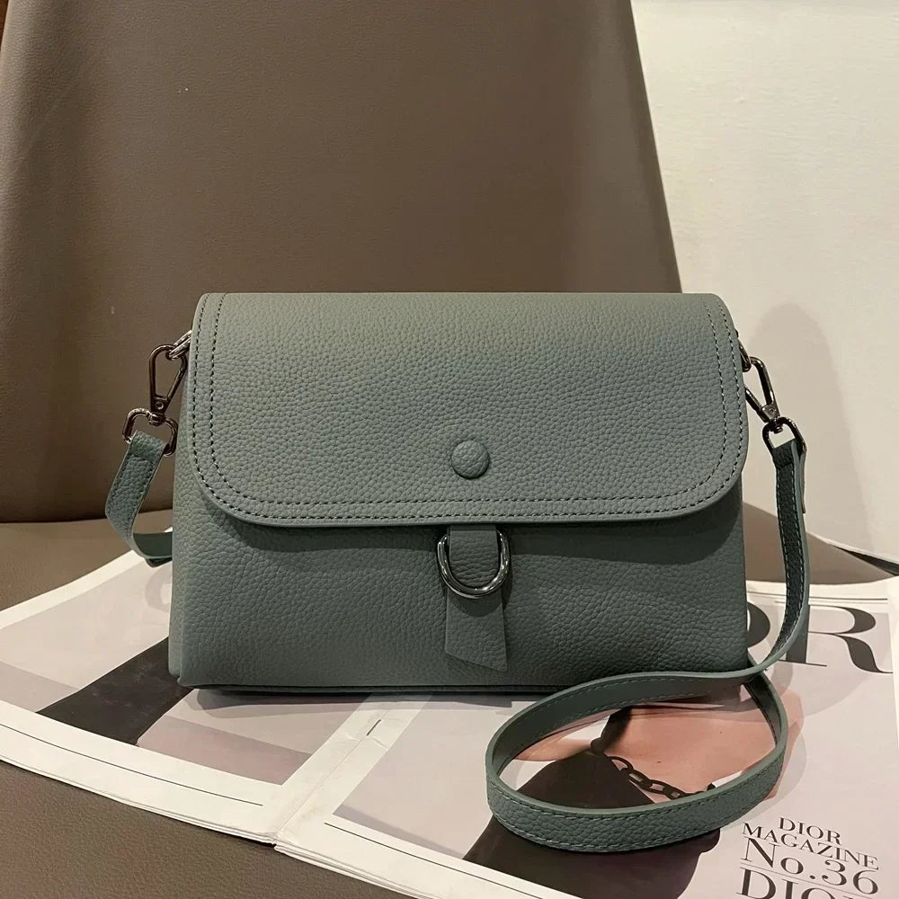 The Samira Square — Original Leather Multi-Compartment Bag