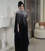 Samira Set — Long Abaya & Sequin Cape Luxury Edition