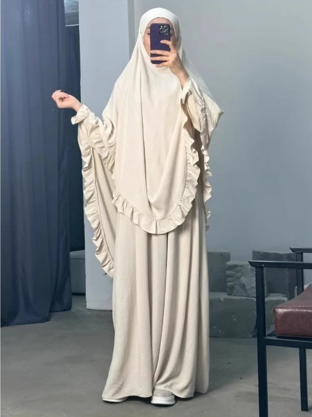 Safa Jilbab — 2-Piece Set (Abaya + Long Khimar)