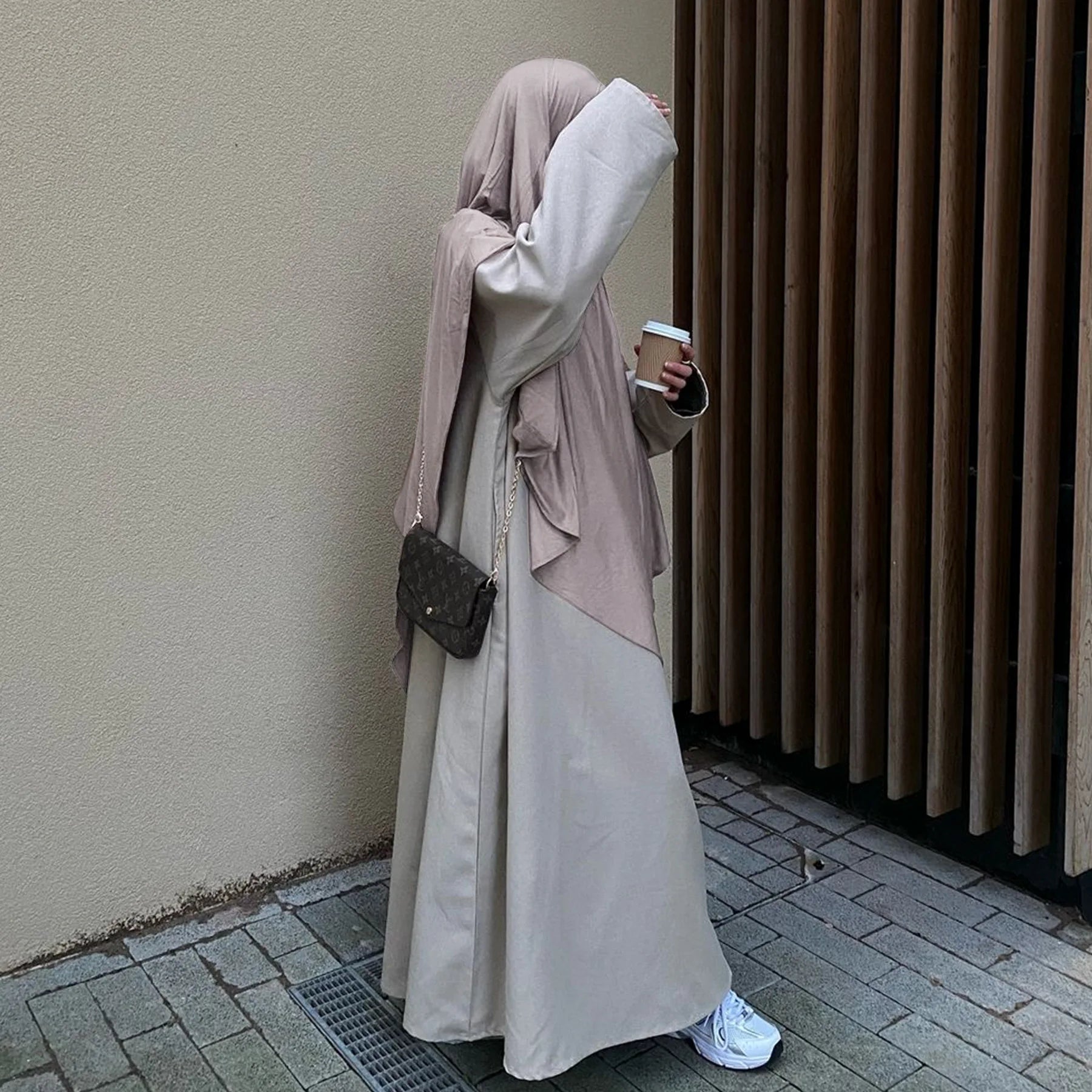 Hijab Nawal Stretch – Long jersey, opaque (overhead)