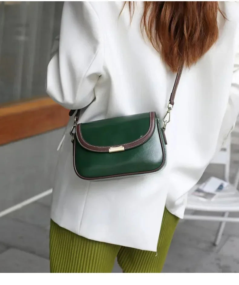 The Leila Square — Original Leather Crossbody Bag