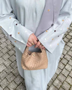 Abaya Amara — Embroidered Heart Linen Kimono