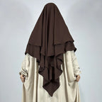 Khimar Jazya — Double Jazz Crepe (2 Veils, Long)