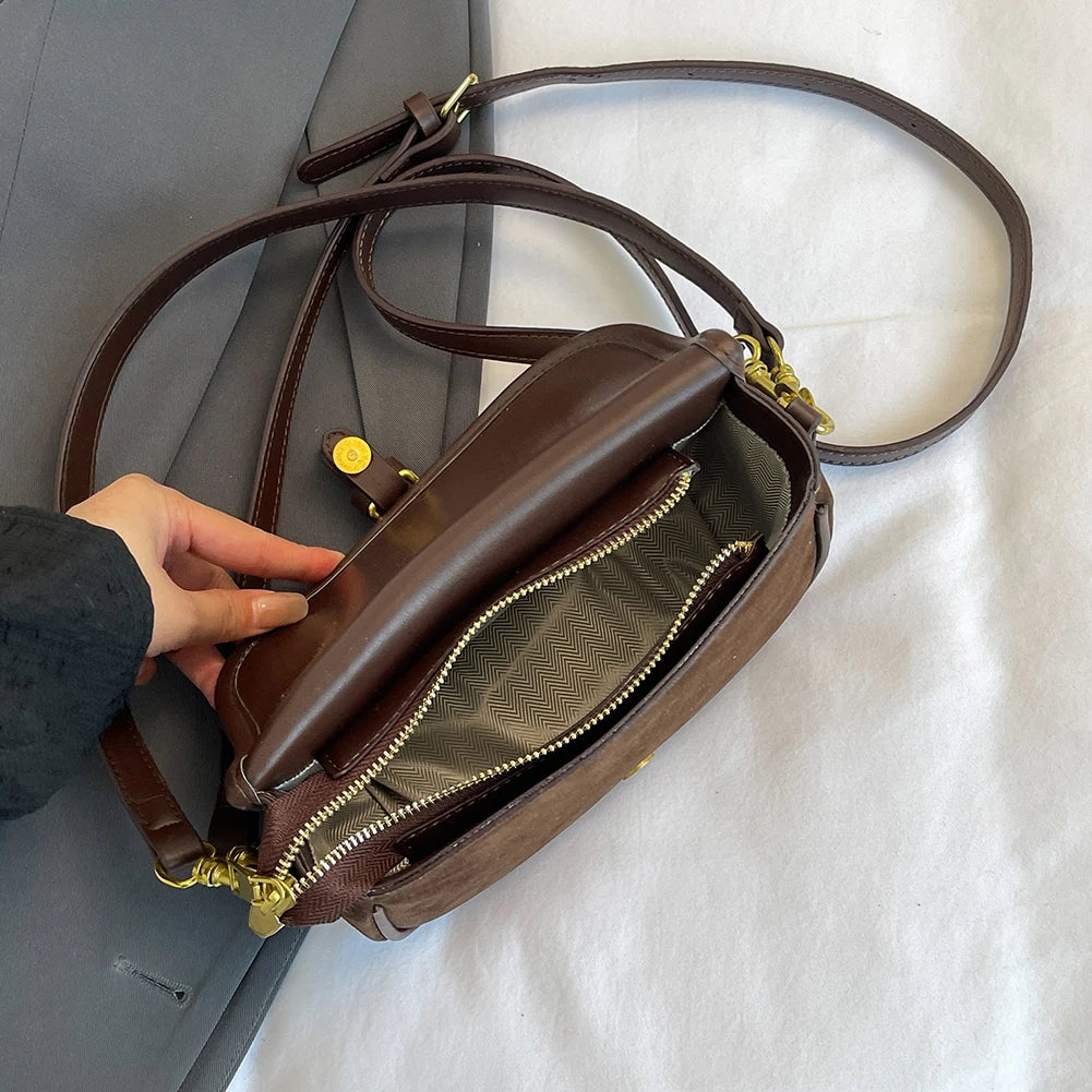 The Selma Crescent — Original Leather Crossbody Bag