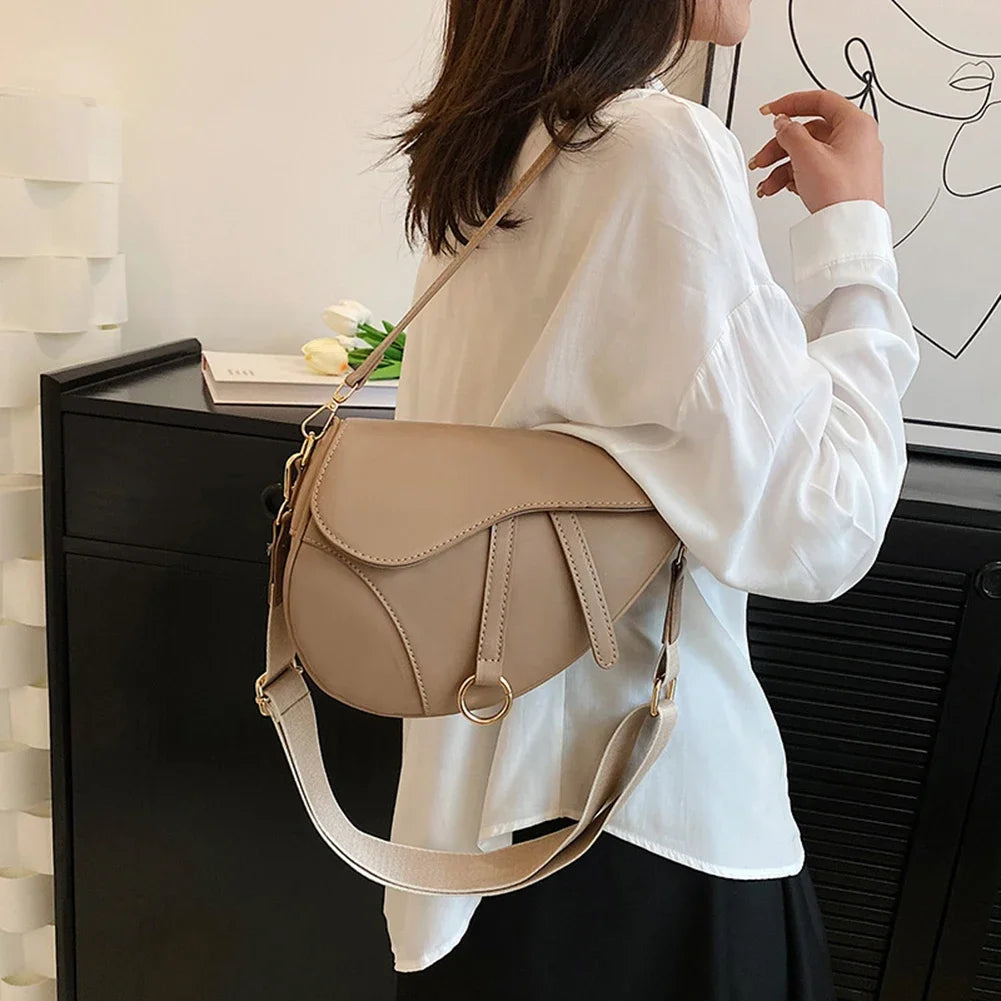 The Hana Saddle — Original Leather Crossbody Bag