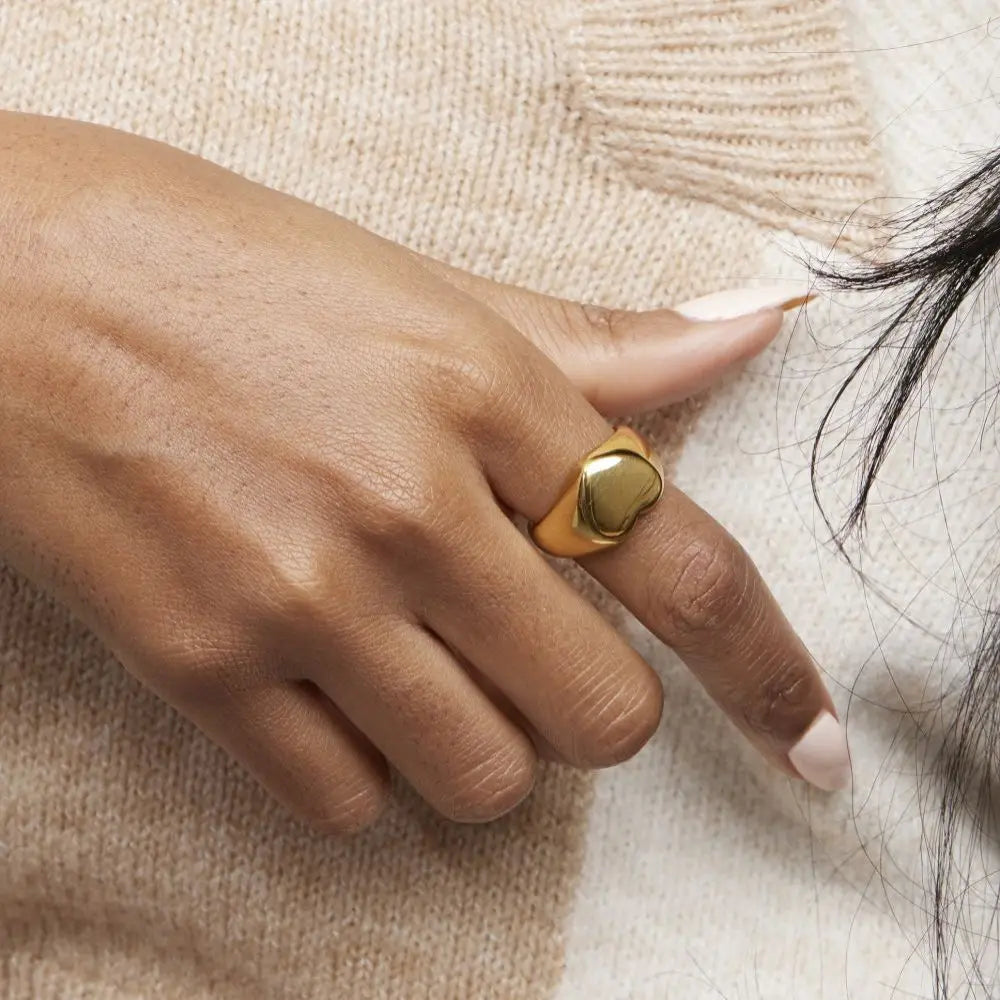 ZAYNA Romantic Heart Ring — Stainless Steel Gift Ring