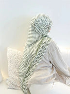 Layla Long Khimar — Flowing Muslin (Overhead)