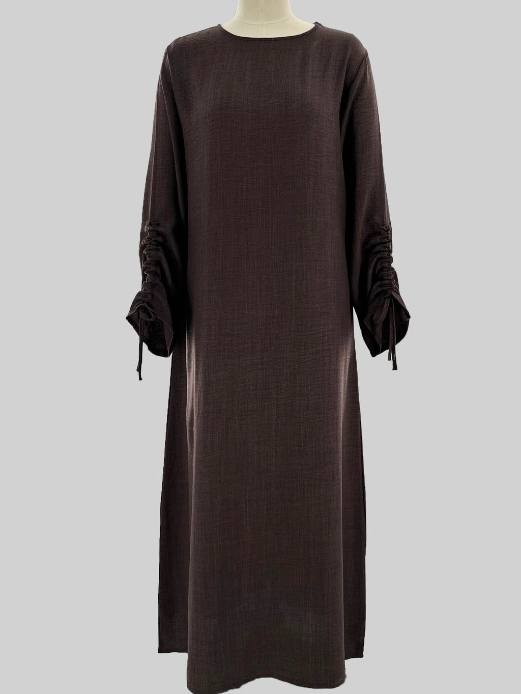 Abaya Naïla — Lace-Up Sleeves (Casual Edition)