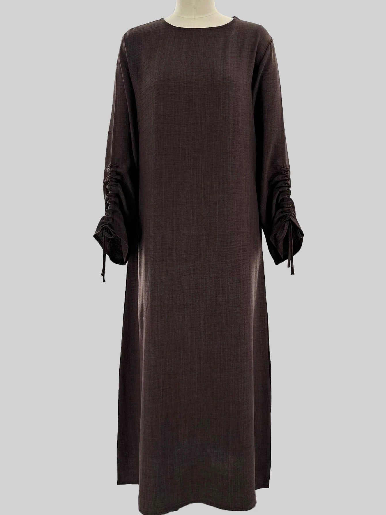 Abaya Naïla — Lace-Up Sleeves (Casual Edition)