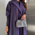 Abaya Lina — Long Striped Cardigan, Elegance Edition