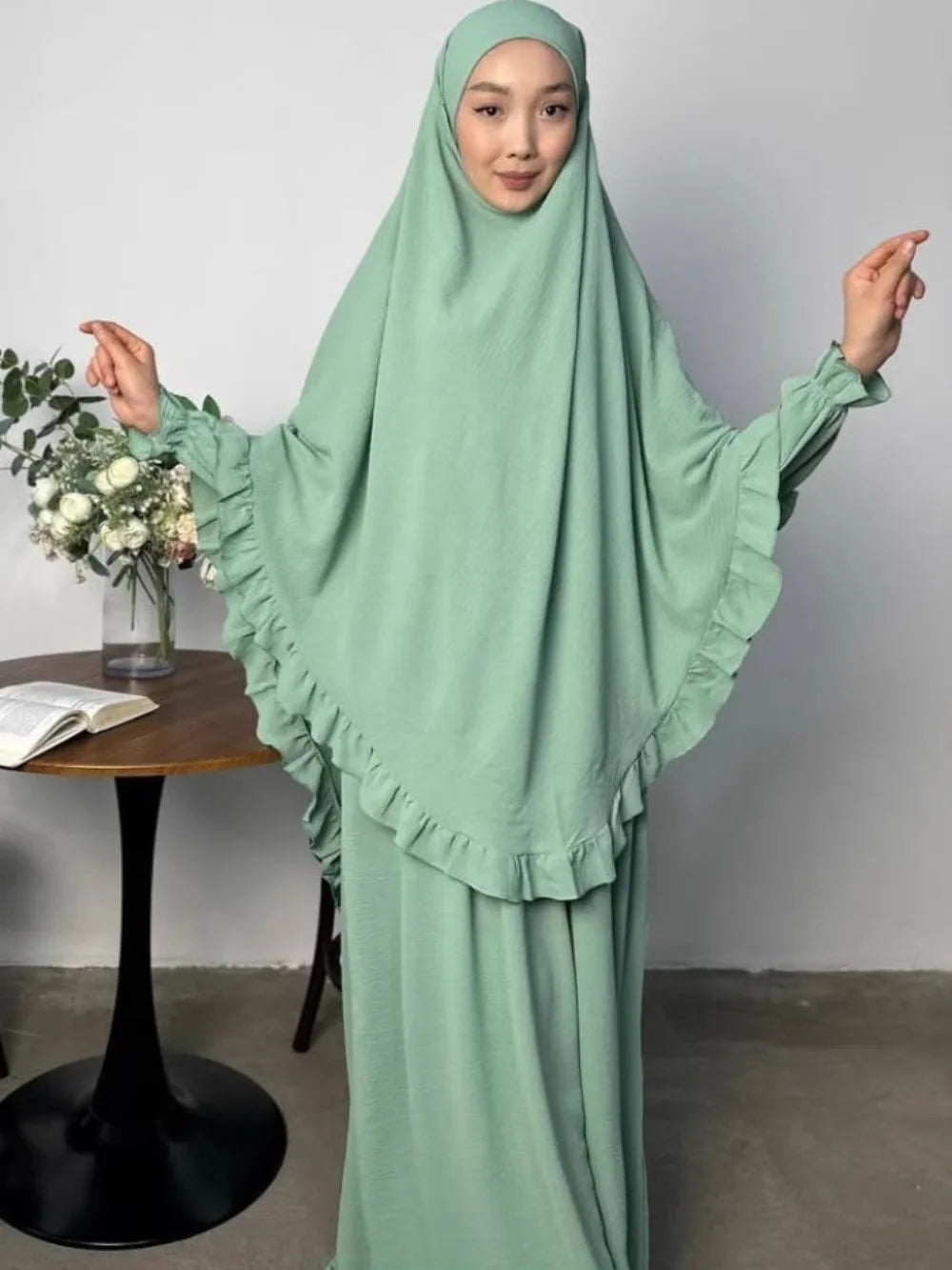 Safa Jilbab — 2-Piece Set (Abaya + Long Khimar)