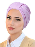 ZAYNA Solid Color Hijab Cap — Soft Elastic Turban Bonnet