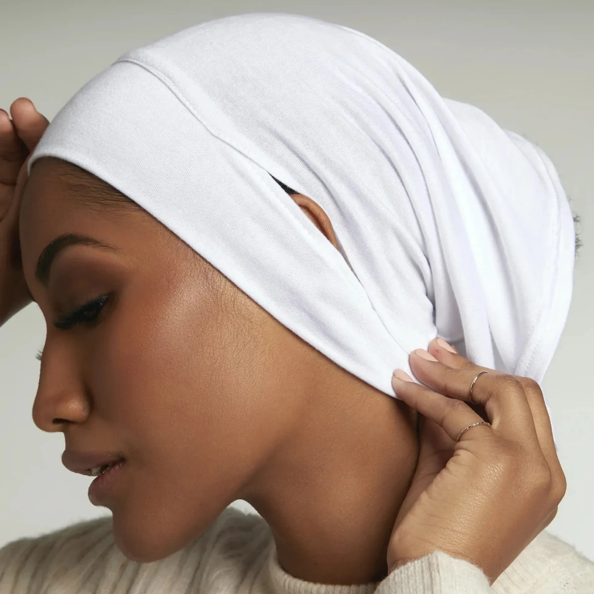 ZAYNA Jersey Undercap with Ear Openings — Cotton Inner Hijab Bonnet