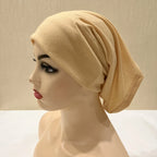 ZAYNA Plain Tube Turban — Stretch Inner Hijab Bonnet