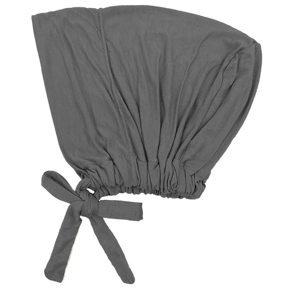 ZAYNA Modal Turban Hijab Cap — Rope-Adjustable Inner Bonnet