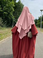 Hayā Long Khimar — One-Piece (Overhead) Opaque